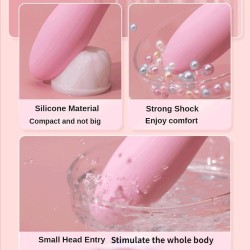 DOUBLE WAND RECHARGEABLE VIBRATOR PINK -10 modes Double motor vibration
