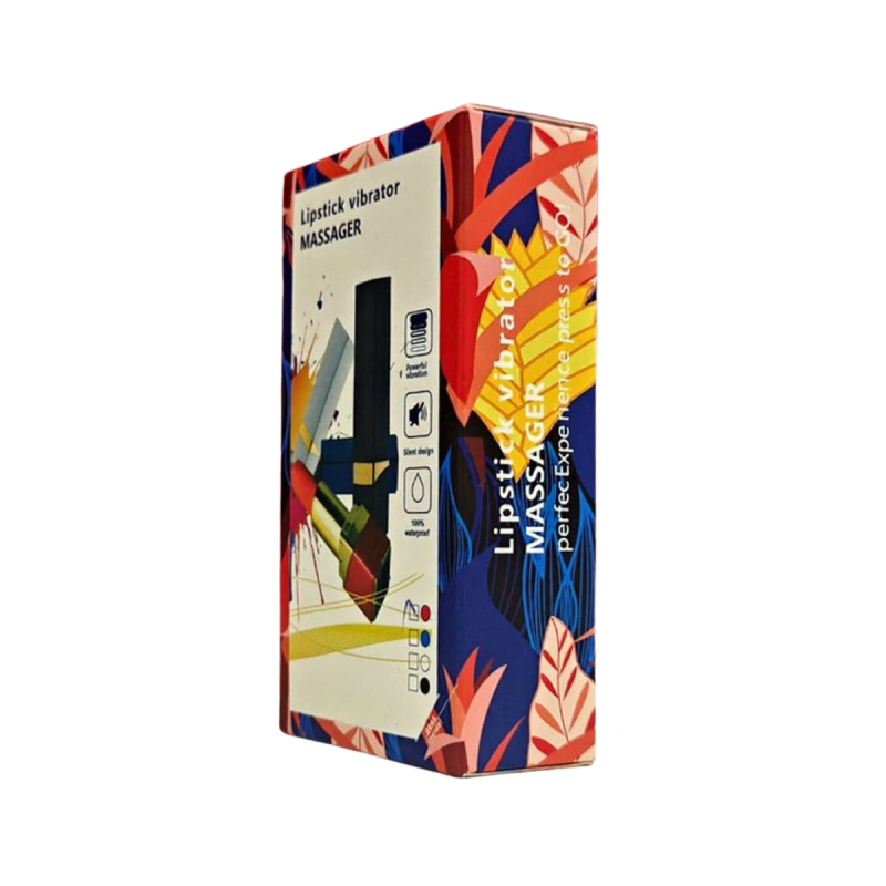 Rechargeable Vibrating Lipstick 10 modes Red ArcadeX