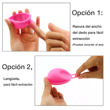 Femminy Tazza Mestruale S Disco Adatta alla penetrazione con anello di rimozione facile 2