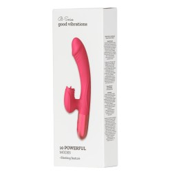 Double Vibrator with Tongue - Heated - Rechargeable 10 Modes