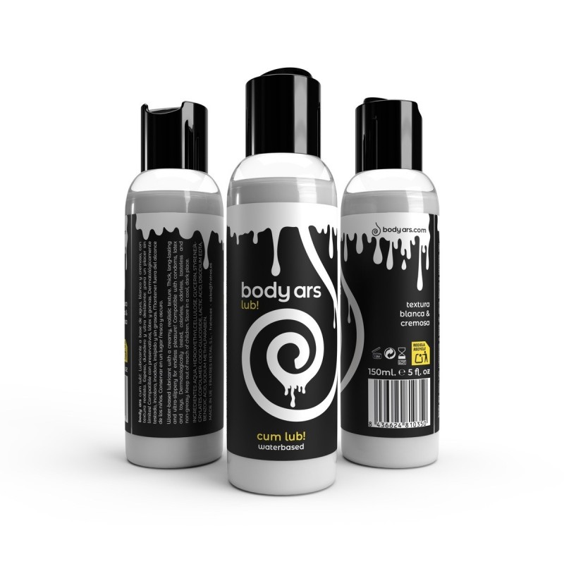 Lubricante CUM LUB Body Ars -textura blanca y  cremosa- 150 ml