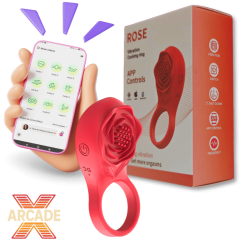 Anello vibrante Rose ricaricabile con APP