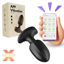 Plug Anal Vibrador Recargable con APP - Talla S - 8,5 x 3,2cm