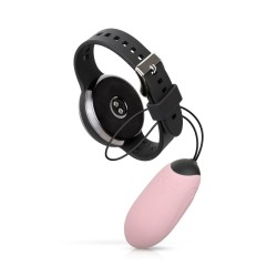 LUV EGG with watch - Egg Pink Rechargeable Silicone 28 modes