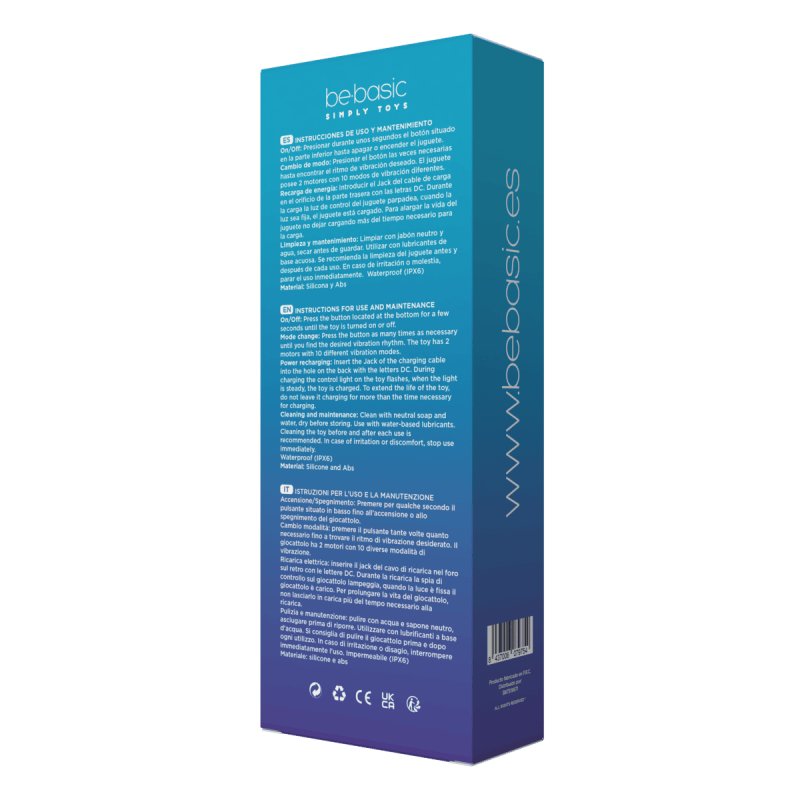 Capricornius - Vibrador Recarregável Duplo 10 modos - Be Basic