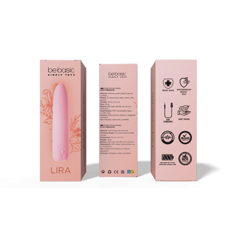 Lira – Mini wiederaufladbarer Vibrator 10 Modi – Be Basic