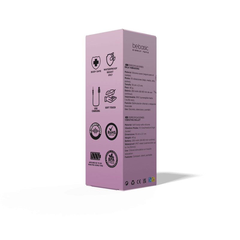 Blackberry - Mini Rechargeable Vibrator 10 modes - Be Basic