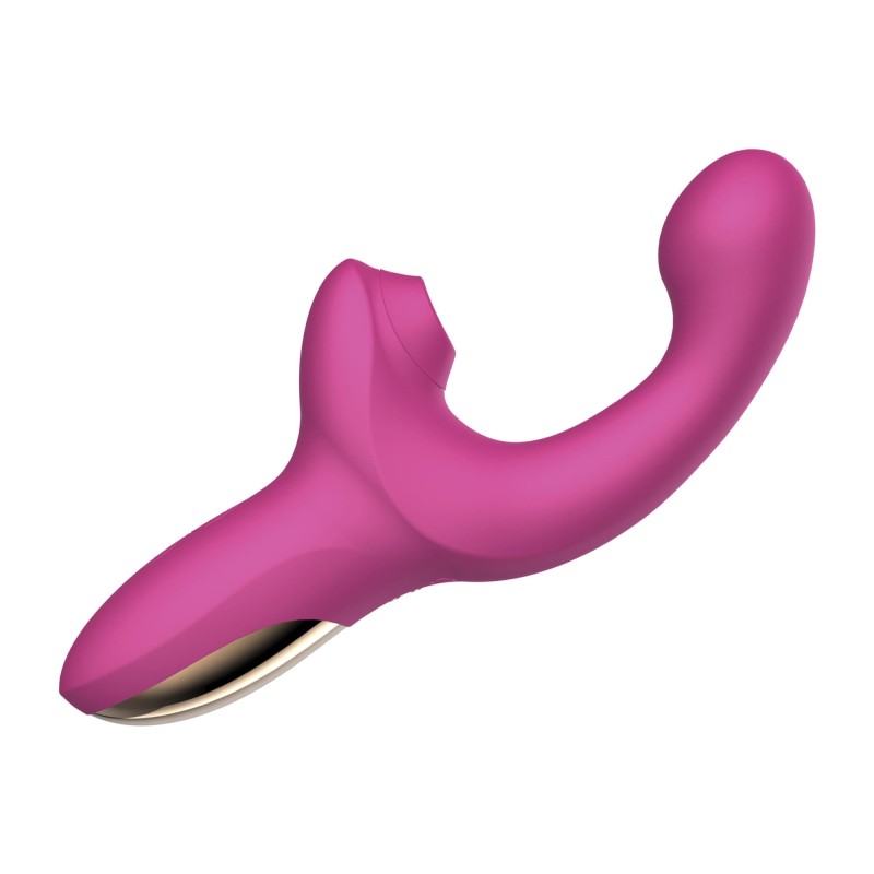 Pisces - Movement, Suction and Double Rechargeable Vibrator 10 modes - Be Basic