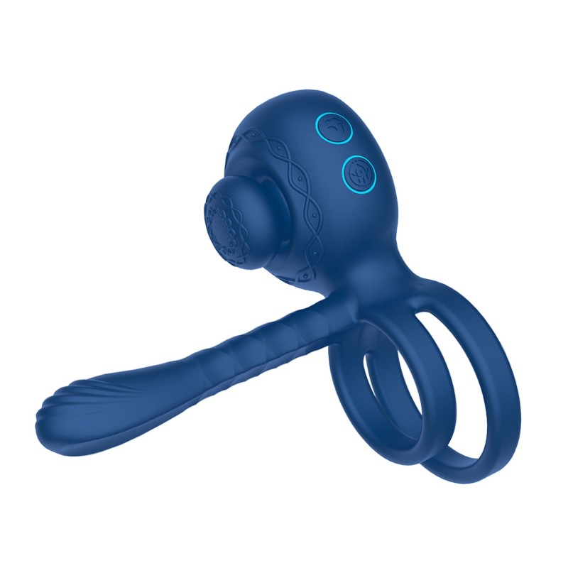 Rinplay - Anello vibrante a doppio motore - movimento - Ricaricabile 9 modalità - Be Basic
