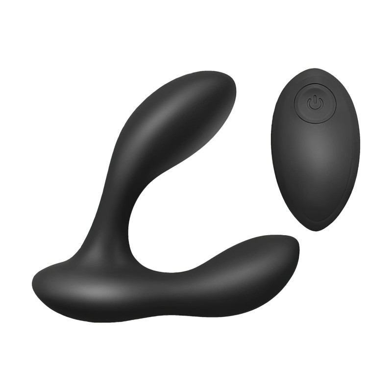 Scorpio Black – Wiederaufladbarer doppelter Prostata-Analvibrator 10-Modi, Fernbedienung – Be Basic