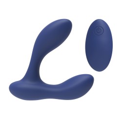 Scorpio Blue - Vibrador Anal Duplo Recarregável de Próstata 10 modos comando remoto - Be Basic