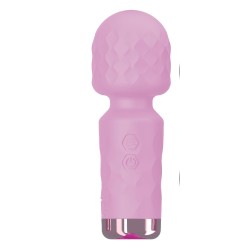 Wandy Rosa- Mini Wand Vibrador Recargable 10 modos - Be Basic