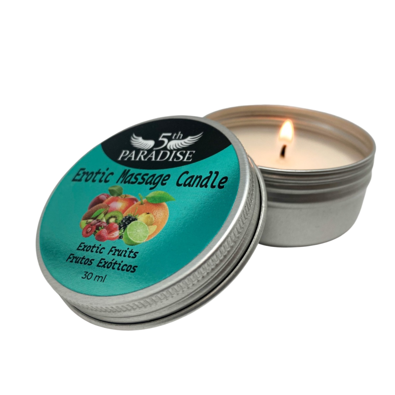 Mini Vela Masaje Frutos Exóticos 30ml - 5th Paradise