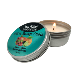 Mini Vela Masaje Frutos Exóticos 30ml - 5th Paradise