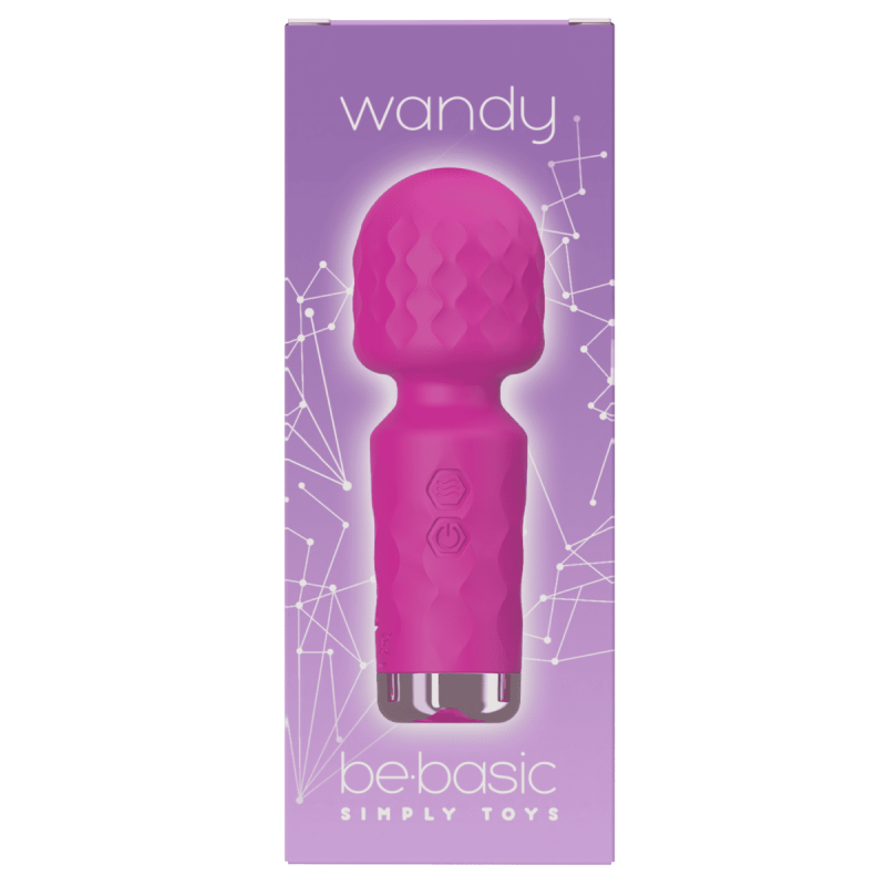 Wandy Purple - Mini Vibratore Ricaricabile Mini Wanda 10 modalità - Be Basic