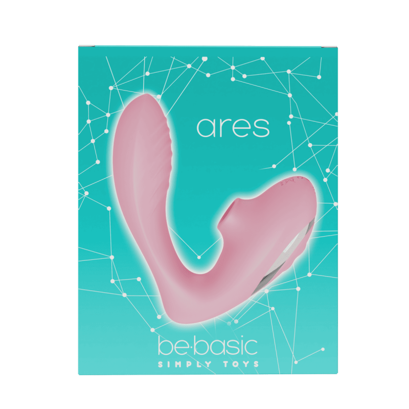 Ares - Rechargeable double suction and vibrator 10 modes - Be Basic