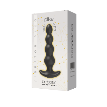 Pike Negro - Vibrador Anal Control Remoto Recargable 9 modos - Be Basic 2