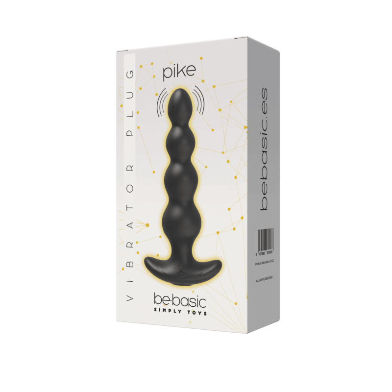 Pike Black - Vibromasseur anal télécommandé rechargeable 9 modes - Be Basic