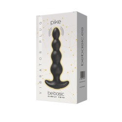 Pike Negro - Vibrador Anal Control Remoto Recargable 9 modos - Be Basic