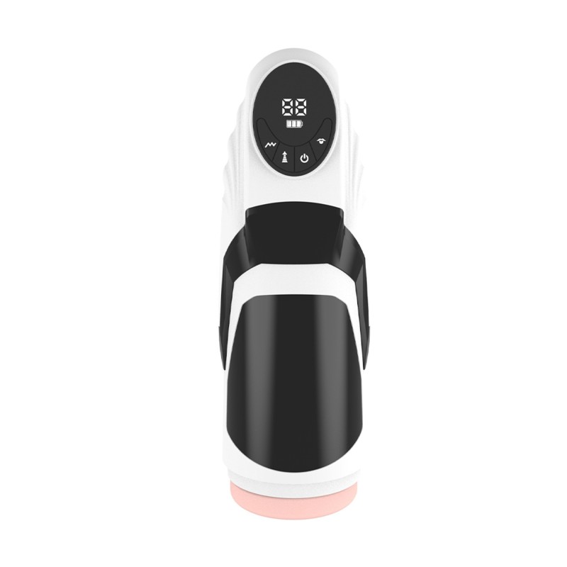 LUXURY 02 Masturbator Suction, vibration, 9x9 modes, rechargeable, LCD screen