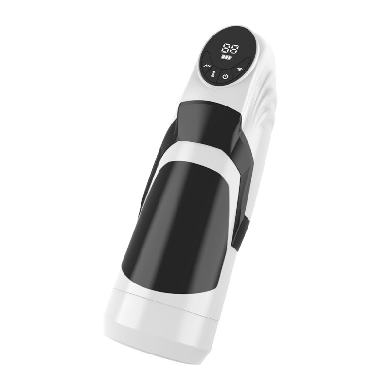 LUXURY 02 Masturbator Suction, vibration, 9x9 modes, rechargeable, LCD screen