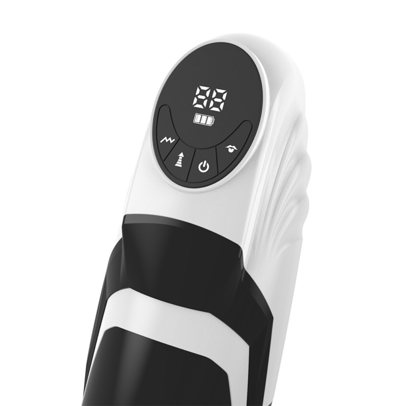 LUXURY 02 Masturbator Suction, vibration, 9x9 modes, rechargeable, LCD screen