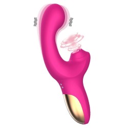 Piscis - Movimiento, Succionador y Vibrador Recargable doble 10 modos - Be Basic