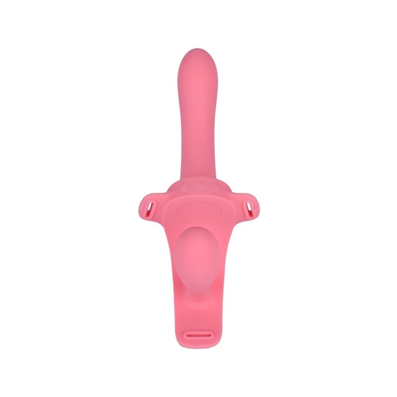 Twiny - Arnês duplo vibratório com arnês recarregável em 10 modos