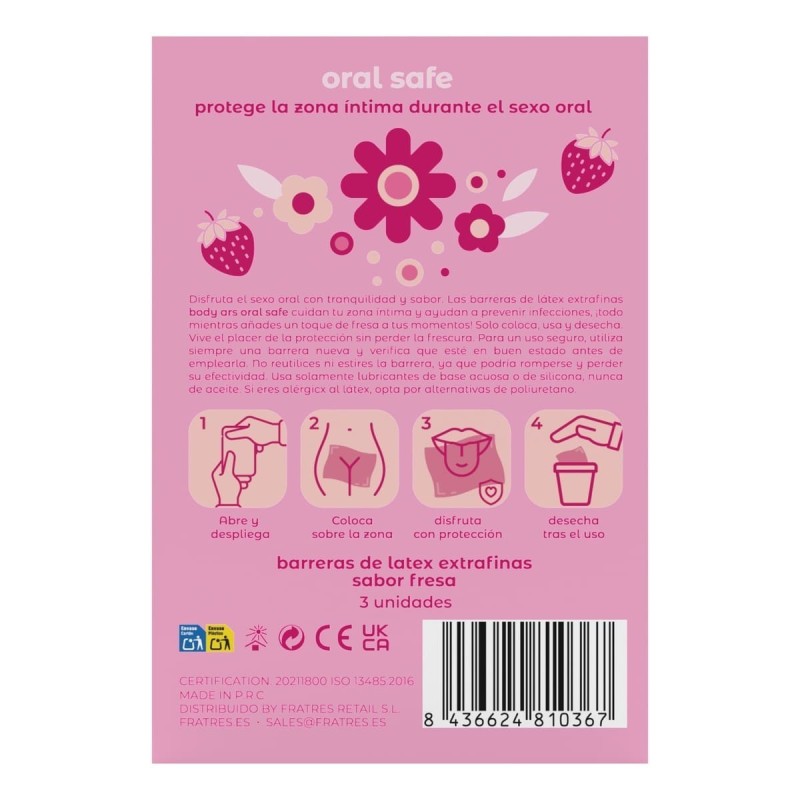 Body Ars Barrera Oral Latex aroma fresa