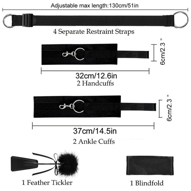 Hidden Desire – BED TIES V2 – BDSM-Set