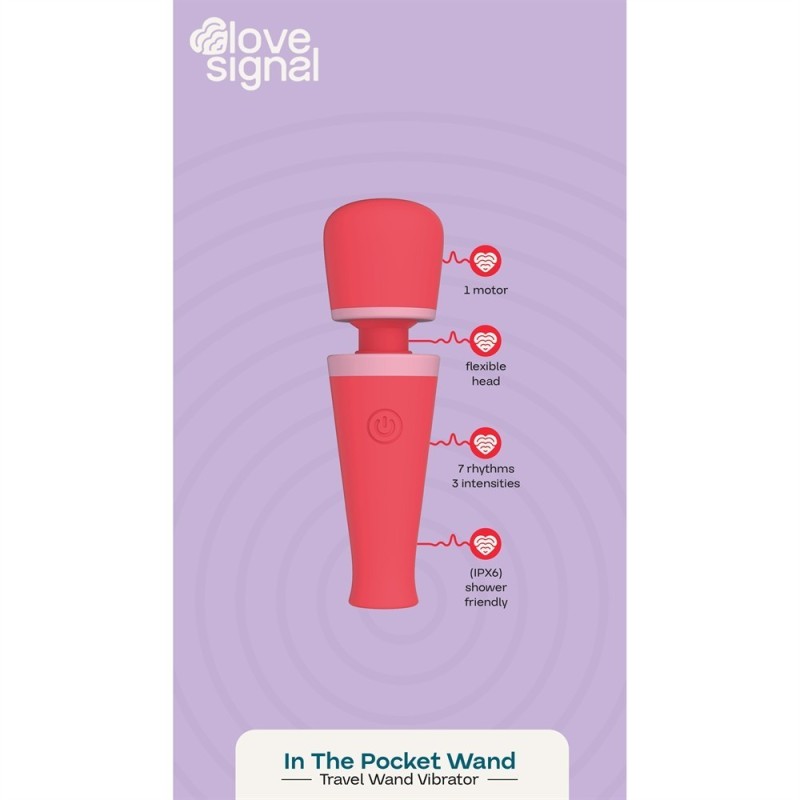 In The Pocket Wand - Mini vibromasseur rechargeable 10 modes