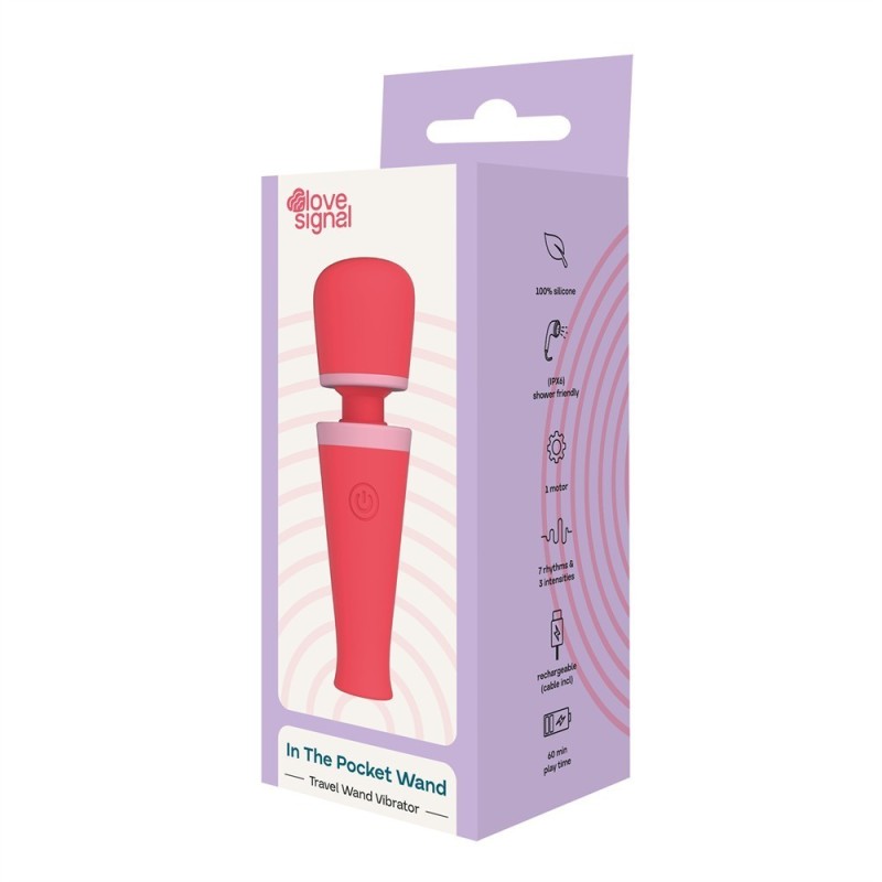 In The Pocket Wand - Mini Vibrador Recargable 10 modos