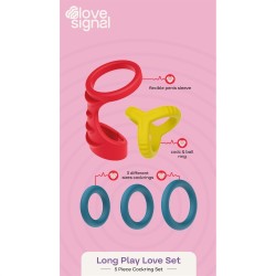 Long Play Love Set - Set of 5 silicone rings
