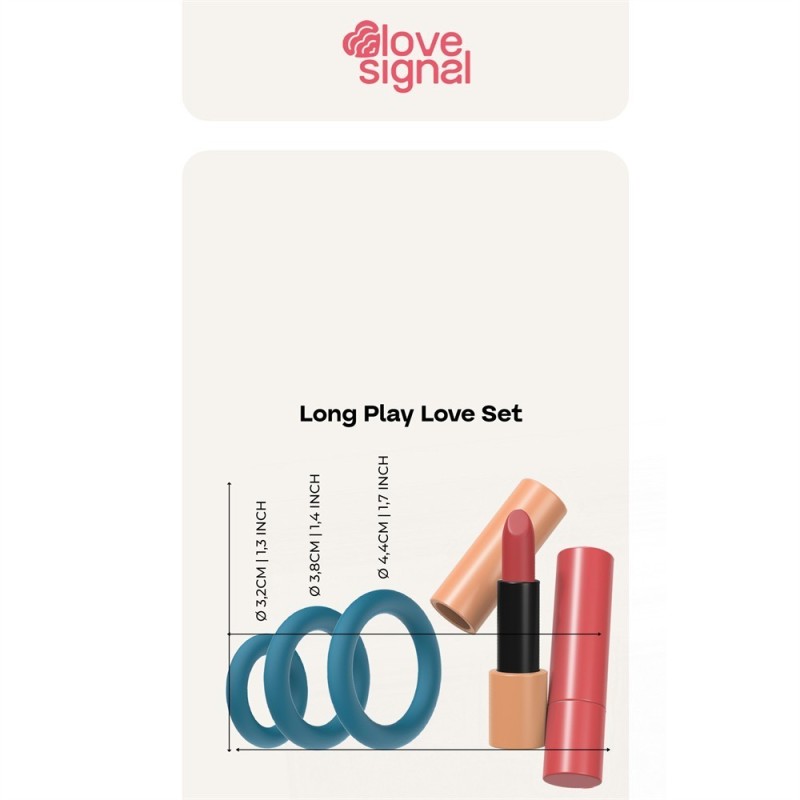 Long Play Love Set – Set aus 5 Silikonringen