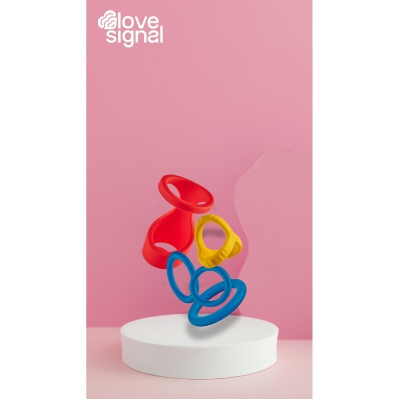 Long Play Love Set - Set of 5 silicone rings