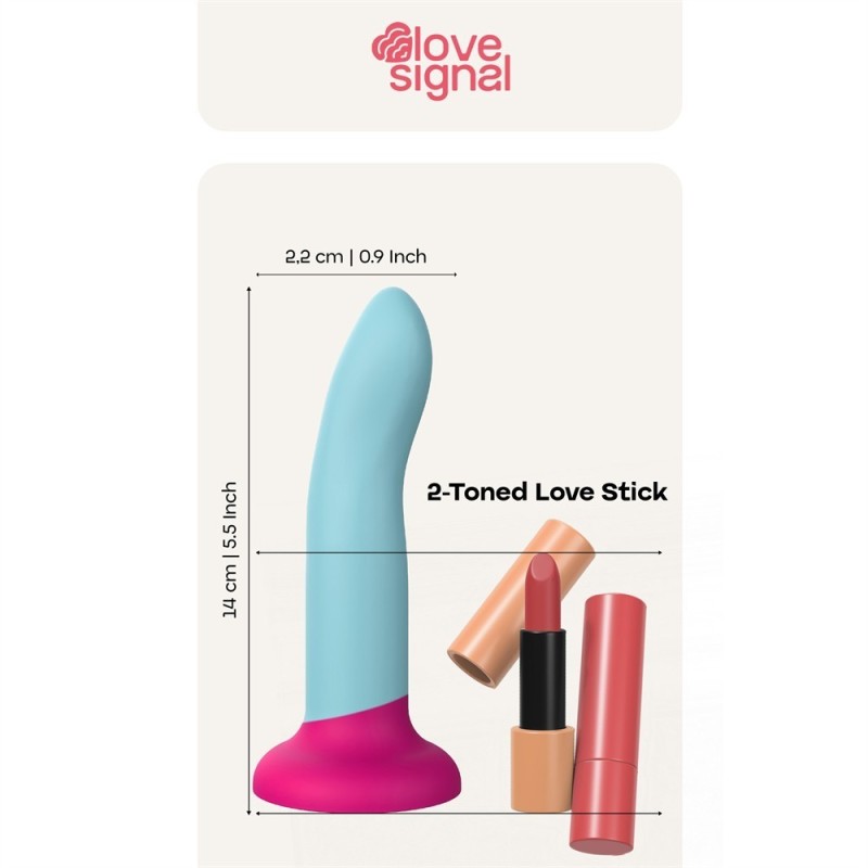 Dildo Love Stick S 14x2,2 cm bicolor