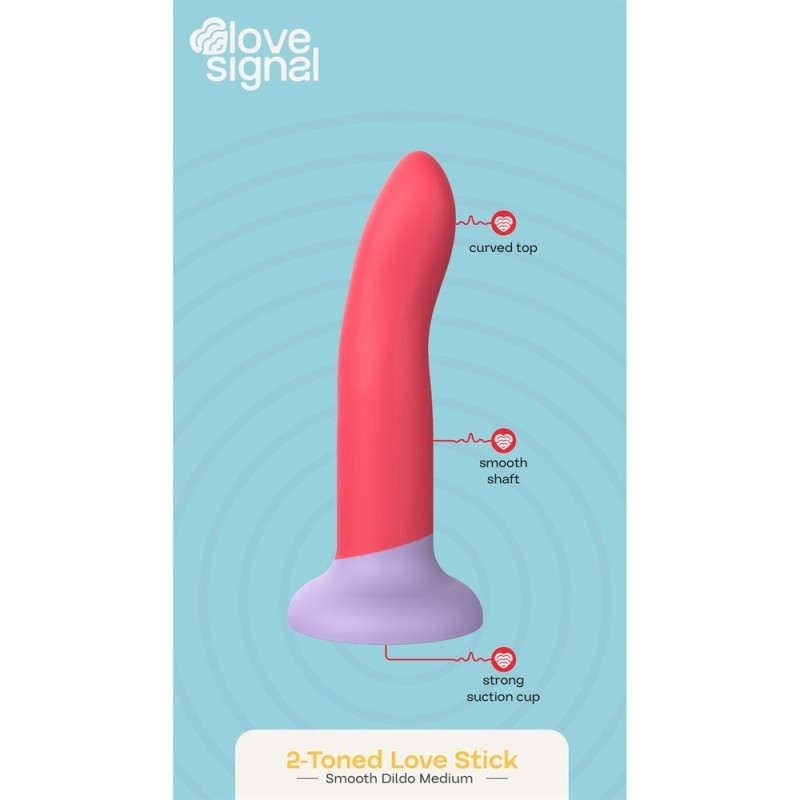 Dildo Love Stick M 17x2.8cm bicolor