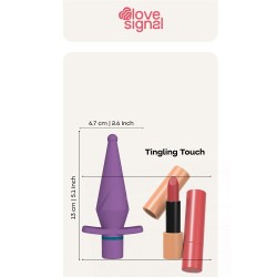 Vibrador Anal Recarregável Tingling Touch - Silicone