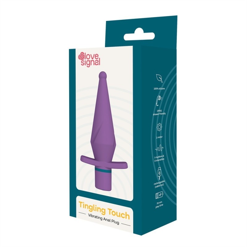 Vibromasseur anal rechargeable Tingling Touch - Silicone