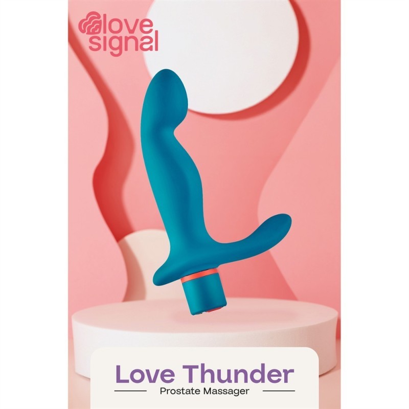 Vibrador Anal Recargable Love Thunder - Silicona 15x2,9cm