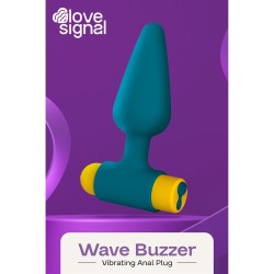 Rechargeable Anal Vibrator Wave Buzzer - Silicone