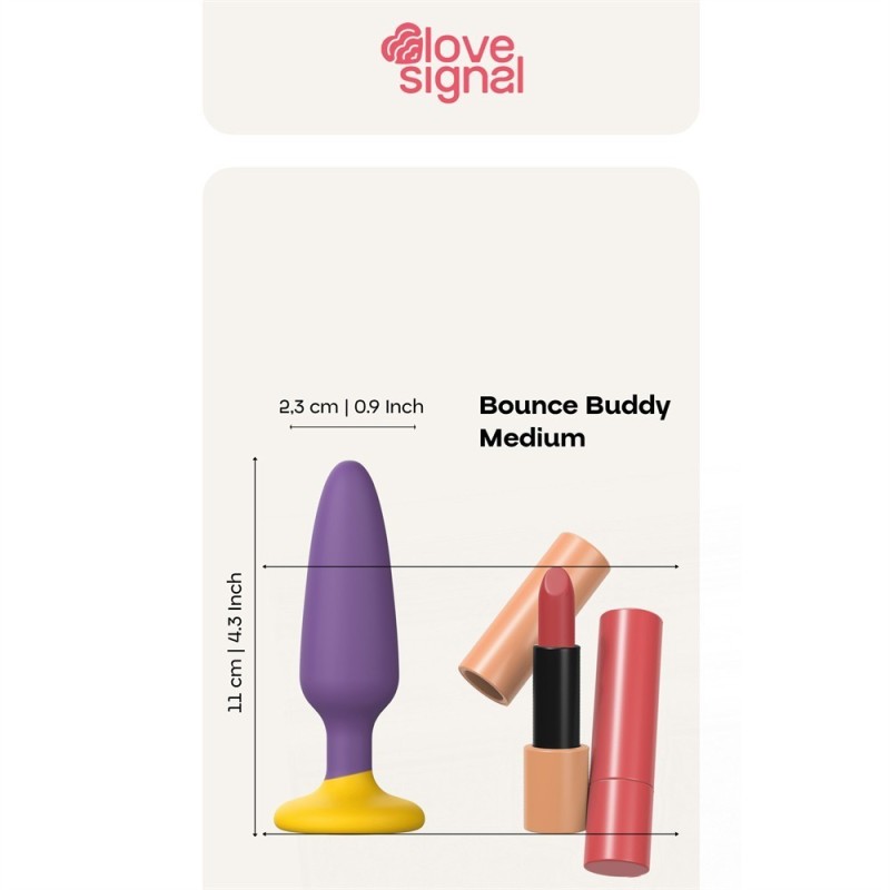 Bounce Buddy M - plug bicolore-M 11x2,3cm
