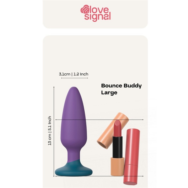 Bounce Buddy L - plug bicolore-L 13x3.1cm