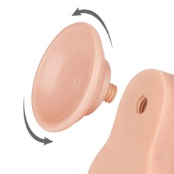 Dildo com Pele Deslizante 8,5 polegadas (22x4,3cm)