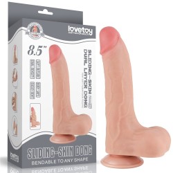 Dildo con piel  Sliding Skin 8,5 pulgadas (22x4,3cm)
