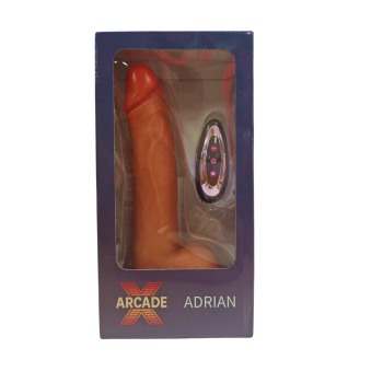 ADRIAN - Vibrador telescópico com comando remoto recarregável por calor 50 modos 22 x 4cm 2