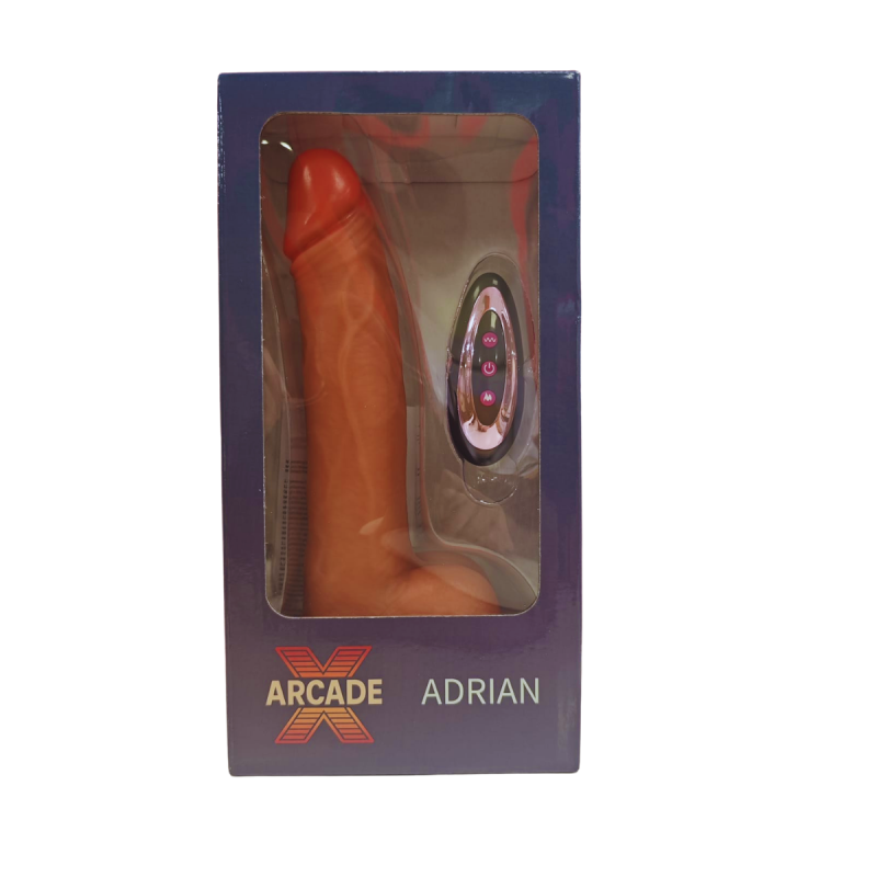 ADRIAN - Vibratore telescopico con telecomando ricaricabile al calore 50 modalità 22 x 4cm