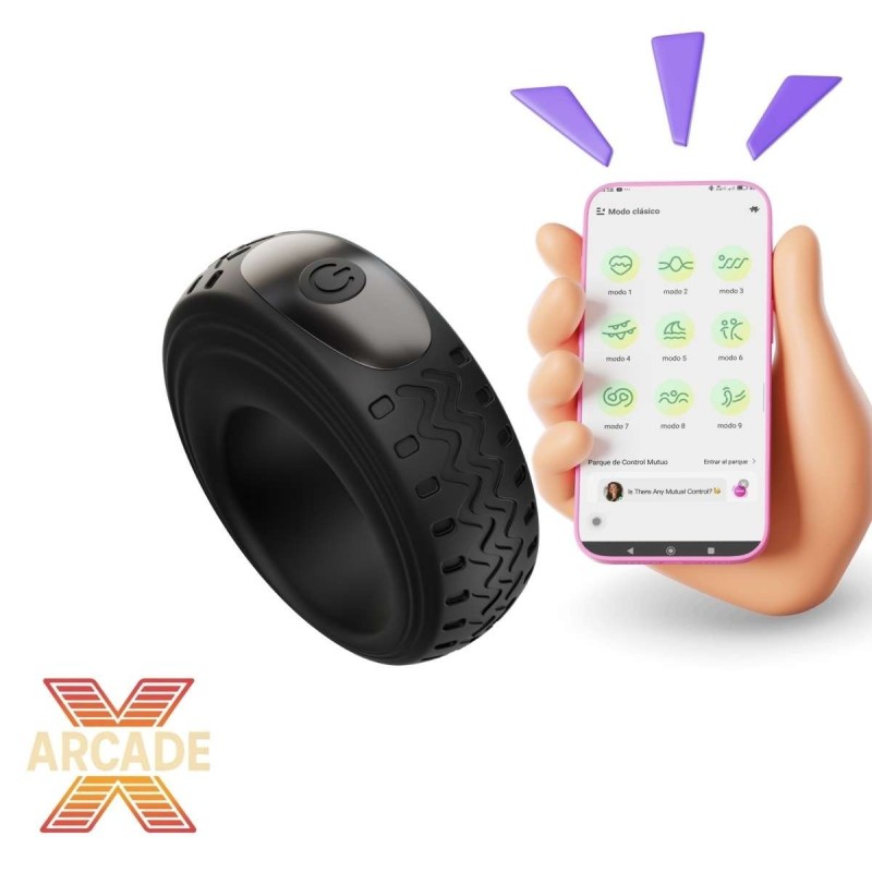 Anneau vibrant rechargeable avec APP