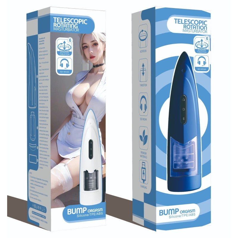 BLUE LOVE UP&DOWN Masturbator 6 Modi, wiederaufladbar