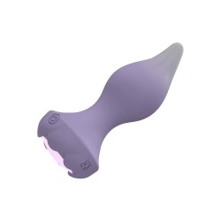 Any - Plug Vibrador y Rotador, con luz, 10x10 modos Control remoto recargable - Party Toys